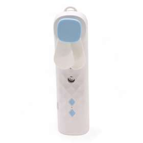Weißer Nano-Nebel-Gesichtsventilator und -Spray – über USB wiederaufladbar