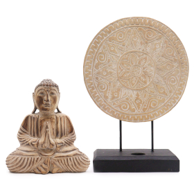 Buddha Feng Shui Set - Klassisches Mandala - Natur