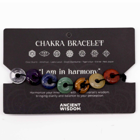 3x Chakra-Armbänder - Mini-Donuts