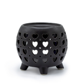 Squat Pot Ölbrenner Multi Hearts - Mattschwarz