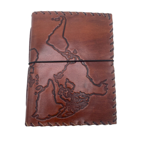 Reisetagebuch mit Umschlag - Hellbraun - 96 Seiten - 17x13cm