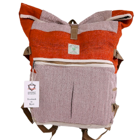 Hanf Trekking-Rollrucksack - Sunset Orange