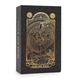 Tarot-Set mit Goldfolie und Buch – Geschenkbox